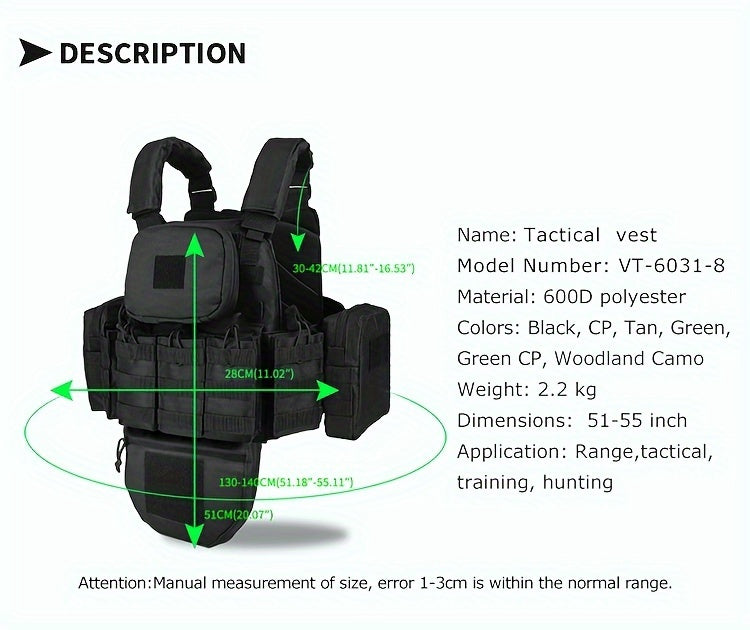 Taktische Airsoftweste ( Level 3 )